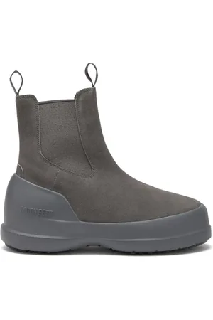 Moon Boot Sko, Herre, Grå, 43 EU, Suede, Luna Black Suede Chelsea Støvler