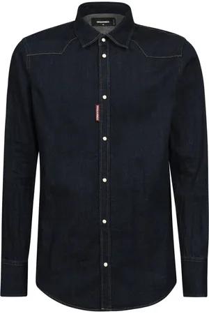 Dsquared2 Skjorte, Herre, Blå, L, Denim, Alsidig denimskjorte