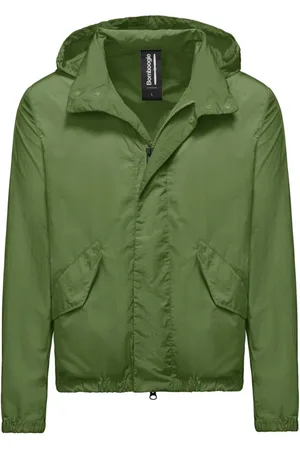 Bomboogie Jakke, Herre, Grøn, XL, Nylon, Uforet, krøllet nylon bomberjakke