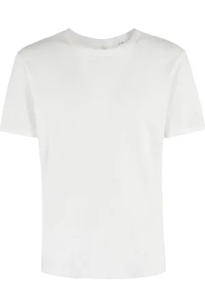Sunflower Top, Herre, Hvid, L, Bomuld, Hvid Vaffel T-shirt med Korte Ærmer