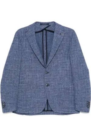 TAGLIATORE Jakke, Herre, Blå, 3XL, Blazer med knapper