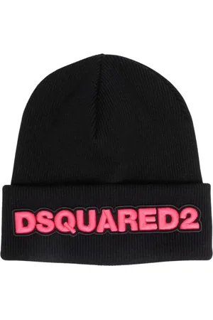 Dsquared2 Tilbehør, Dame, Sort, ONE SIZE, Uld, Strikket hue