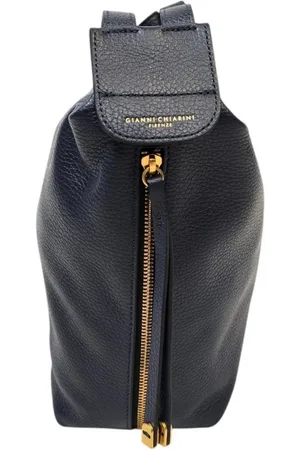 Gianni chiarini Taske, Dame, Blå, ONE SIZE, Uld, Blå Læder Skuldertaske