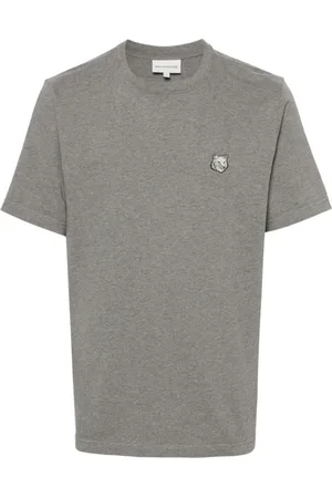 Maison Kitsuné Top, Herre, Grå, 2XL, Bomuld, T-shirt