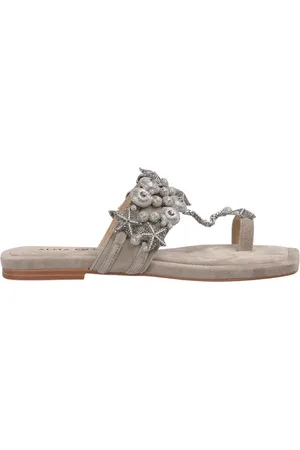 Alma en Pena Sko, Dame, Brun, 40 EU, Stjerne perler sandal