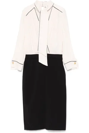 Elisabetta Franchi Kjole, Dame, Hvid, M, Todelt Kjole
