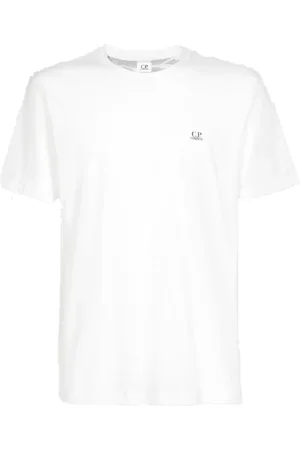 C.P. Company Top, Herre, Hvid, L, Bomuld, Jersey Goggle Kortærmet T-shirt
