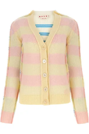 Marni Strik, Dame, Gul, 2XS, Uld, Strikket Cardigan