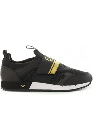 EA7 Sko, Herre, Sort, 45 EU, Uld, Herre Sneakers