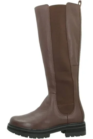 Clarks Sko, Dame, Brun, 39 EU, Læder, Orianna Lange Høje Støvler