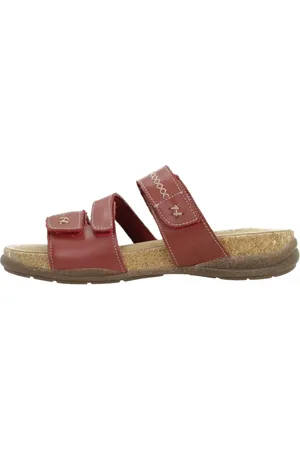 Clarks Sko, Dame, Rød, 37 EU, Læder, Roseville Bay Sliders