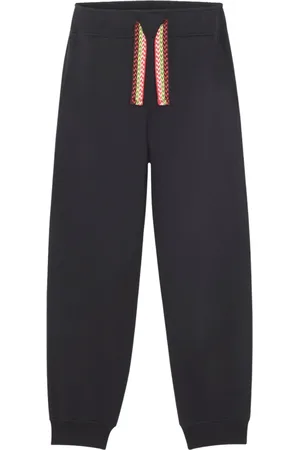 Lanvin Bukser, Herre, Sort, L, Bomuld, Cotton Jogging Curb Sweatpants