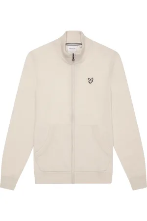 Lyle & Scott Strik, Herre, , M, Cashmere, Cashmere Blend Zip Through Jumper