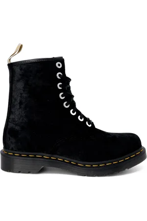 Dr. Martens Sko, Dame, Sort, 37 EU, Crushed Velvet Vegan Ankelstøvler