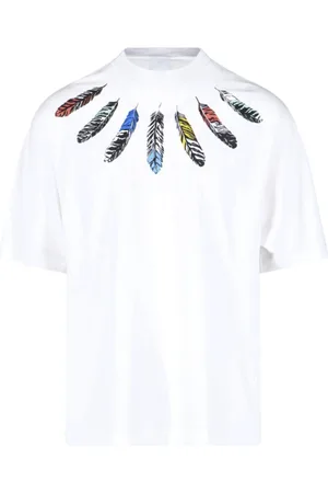 MARCELO BURLON Top, Herre, Hvid, M, Bomuld, Oversize Cotton Jersey T-Shirt