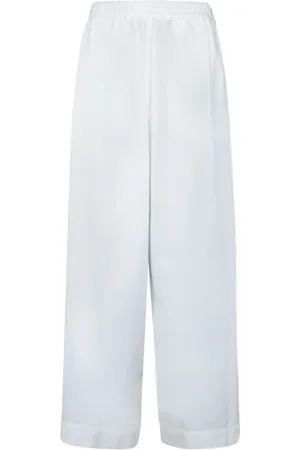 Fabiana Filippi Bukser, Dame, Hvid, XS, Bomuld, Hvide Elegante Bomuldsbukser