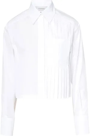 Sportmax Bluser & Skjorter, Dame, Hvid, XL, Bomuld, Deborah Skjorte