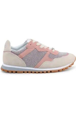 Liu Jo Sko, Dame, Lyserød, 35 EU, Suede, Fabric and Suede Sneakers