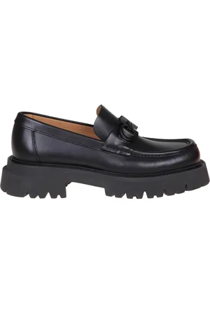 Salvatore Ferragamo Sko, Dame, Sort, 41 EU, Læder, Kalvelæder Loafers