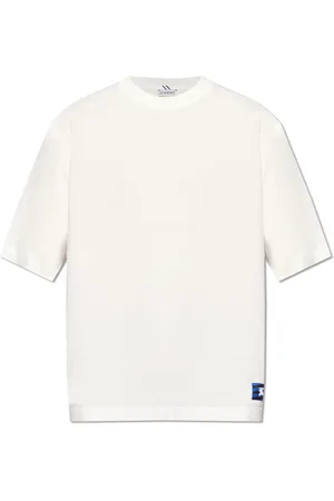 Burberry Top, Herre, Hvid, XS, Bomuld, Crewneck T-shirt