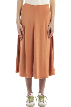 Acne Studios Nederdel, Dame, , M, Bomuld, Rusty Peach Midi Nederdel
