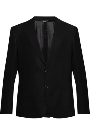Dolce & Gabbana Jakke, Herre, Sort, M, Sort Uforet Americana Jakke