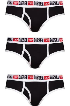 Diesel Undertøj, Dame, Sort, 2XS, Bomuld, Branded Briefs Tre-pak