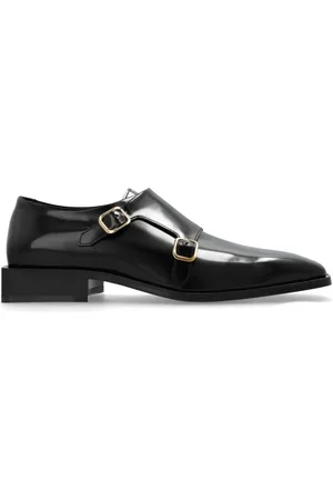 Salvatore Ferragamo Sko, Herre, Sort, 41 EU, Læder, Caracas Monk Strap Sko