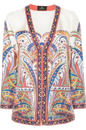 Etro Jakke, Dame, Flerfarvet, 2XS, Uld, Stilfuld Jakke