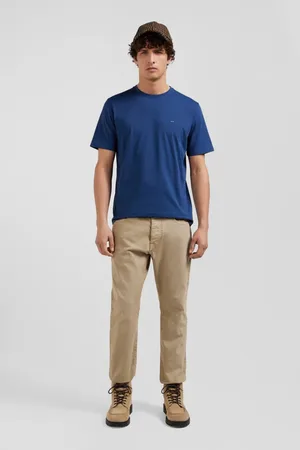 Eden Park Top, Herre, Blå, M, Bomuld, T-shirt med korte ærmer i bomuld