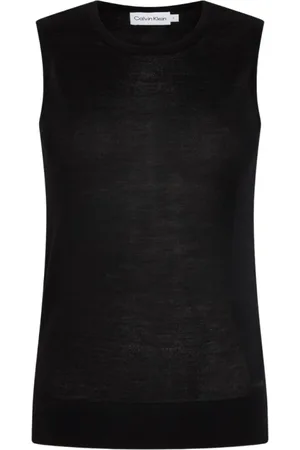 Calvin Klein Top, Dame, Sort, S, Sleeveless Top