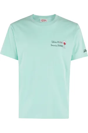 MC2 SAINT BARTH Top, Herre, Blå, L, Bomuld, Grøn Aqua Guddommelig Lørdag T-Shirt