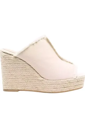 Castaner Sko, Dame, , 38 EU, Bomuld, Canvas Ivory Wedge Sandaler