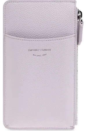 Emporio Armani Tilbehør, Dame, Lyserød, ONE SIZE, Uld, Wallet med telefonlomme
