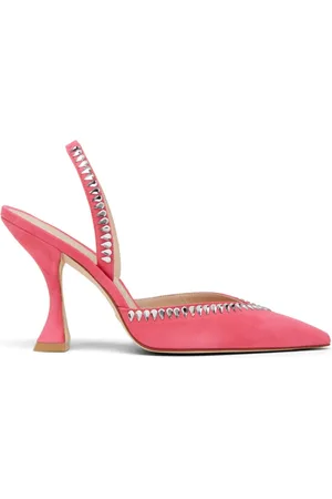 Stuart Weitzman Sko, Dame, Lyserød, 36 1/2 EU, Læder, Xcurve 100 Slingback Pump