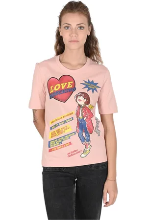 Moschino Top, Dame, Lyserød, XS, Bomuld, Cotton T-Shirt