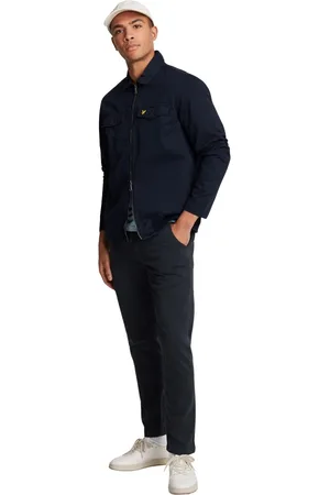 Lyle & Scott Bukser, Herre, Blå, W28 L30, Bomuld, Anfield Chino