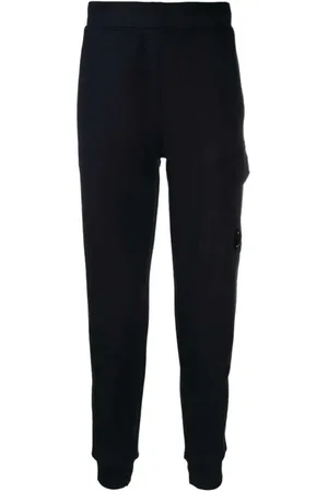 C.P. Company Bukser, Herre, Blå, 2XL, Bomuld, Lens-detaljerede Track Pants