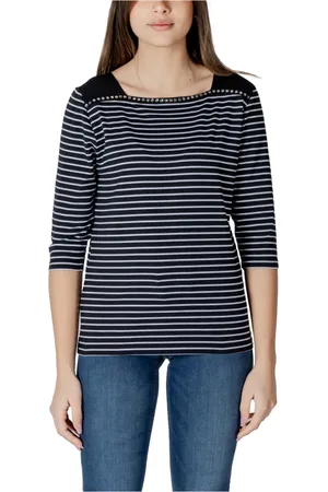 Liu Jo Top, Dame, Sort, L, Bomuld, Kortærmet T-shirt
