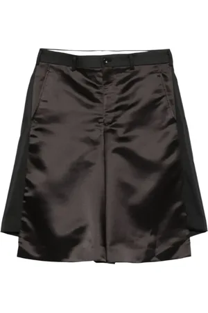 Comme des Garçons Shorts, Dame, Sort, L, Polyester, Skreddersyede Shorts med Raffinerede Detaljer