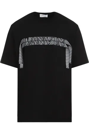 Lanvin Top, Herre, Sort, XL, Bomuld, Bomulds T-shirt