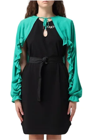 Liu Jo Kjole, Dame, Flerfarvet, ONE SIZE, Uld, Stilfuld Kort Kjole