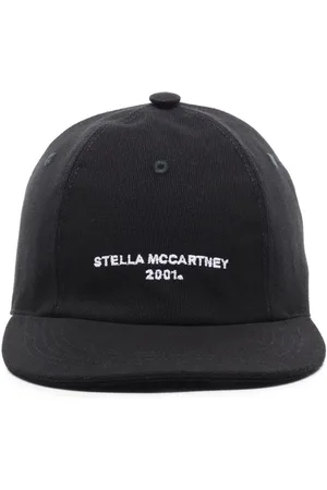 Stella McCartney Tilbehør, Dame, Sort, 56 CM, Bomuld, Logo Broderet Baseball Kasket