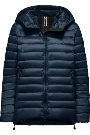 Bomboogie Jakke, Dame, Blå, S, Nylon, Shiny Nylon Hooded Padded Jacket