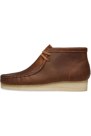 Clarks Sko, Herre, Brun, 40 EU, Læder, Wallabee Ankelstøvler