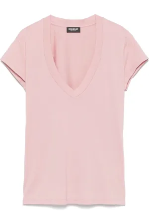 Dondup Top, Dame, Lyserød, S, Uld, V-hals T-shirt