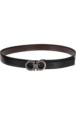 Salvatore Ferragamo Tilbehør, Herre, Sort, 105 CM, Læder, Læderbælte