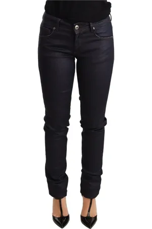 ERMANNO SCERVINO Jeans, Dame, Blå, W26, Bomuld, Chic Mørkeblå Low Waist Skinny Jeans