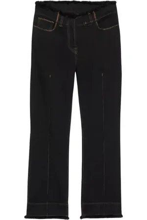 Jacquemus Jeans, Dame, Sort, W27, Bomuld, Sorte brede ben dame jeans