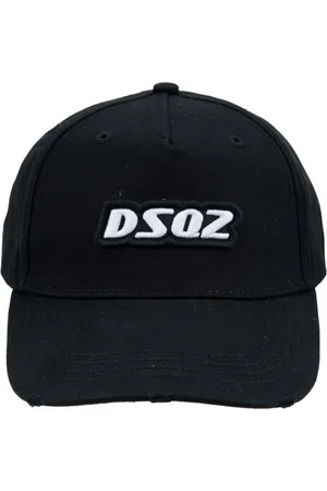 Dsquared2 Tilbehør, unisex, Sort, ONE SIZE, Bomuld, Baseballkasket med præget logo